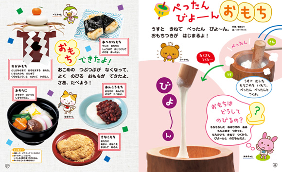 ぺったん びょーん おもち